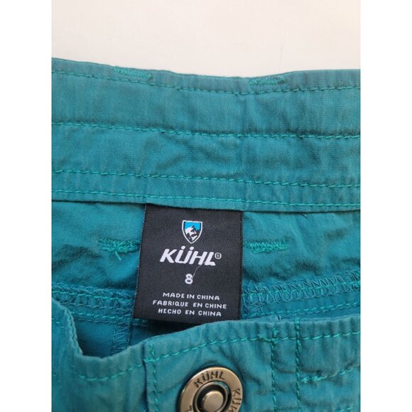 KÜHL women's Kontra or Splash shorts in a teal/turquoise color size 8 Hiking Out - Picture 3 of 10